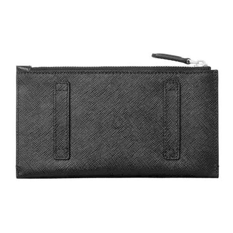 Montblanc Застежка-молния Кожаное мини-клатч Мужской клатч Черный 128574