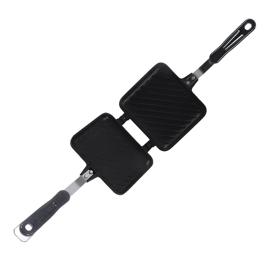 Сковорода для сэндвичей Завтрак Двусторонняя сковорода Плоское дно Антипригарное покрытие Сковорода для сэндвичей Панини