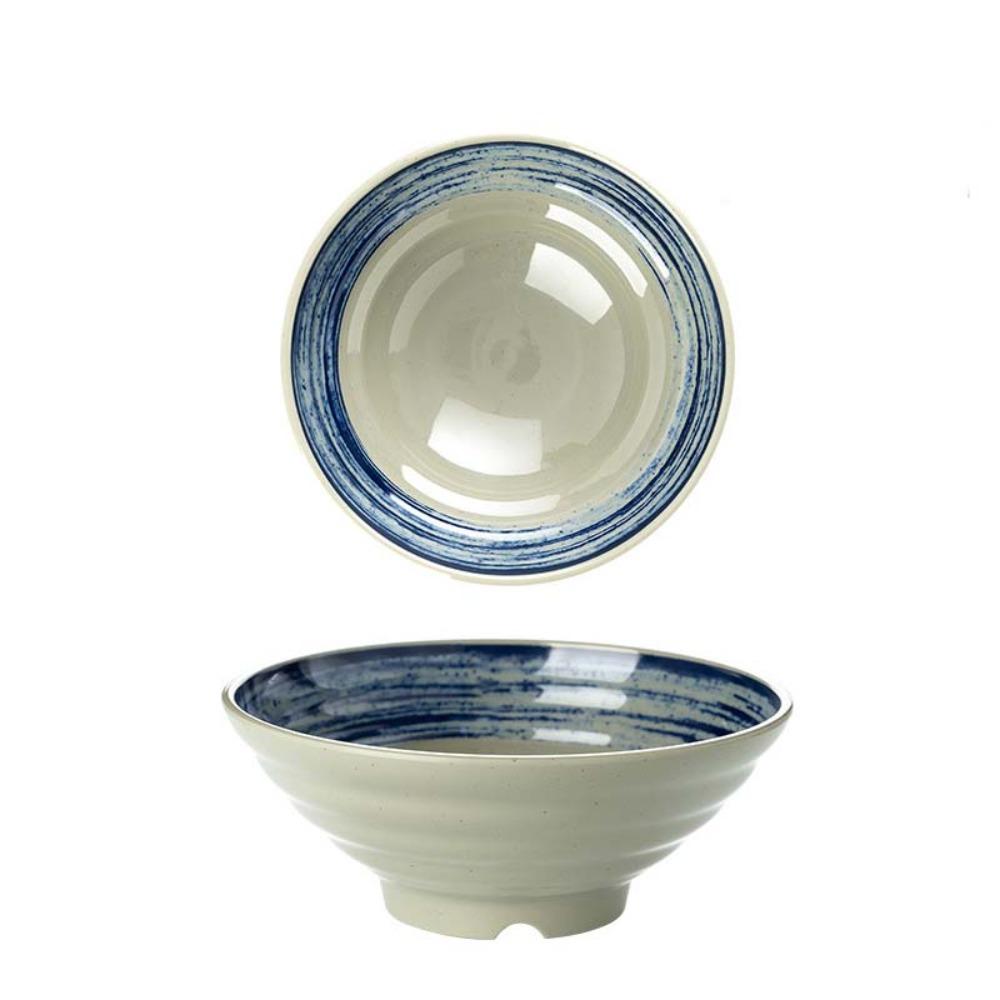 Имитация керамической миски для лапши Миска для супа в японском стиле Практичная меламиновая миска для рамена Рестораны