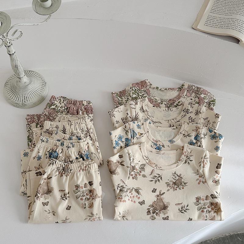 2025 Kids' Summer Pajama Set - Boys & Girls Short Sleeve Shorts