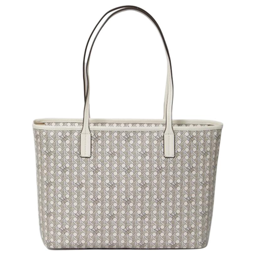 Tory Burch Винтажная сумка-тоут из водостойкого холста с цветочным принтом Женские сумки-тоут Слоновая кость 147748-104