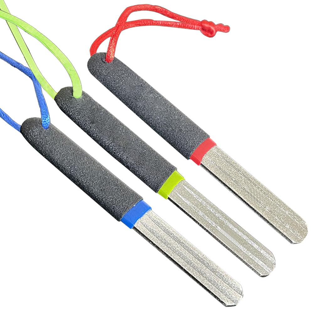 Точилка для рыболовных крючков Алмазный напильник для крючков Двухканавочная точилка для рыболовных крючков Рыболовные аксессуары