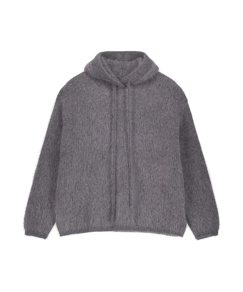 OEUVA Hairy Mohair Hooded Knit