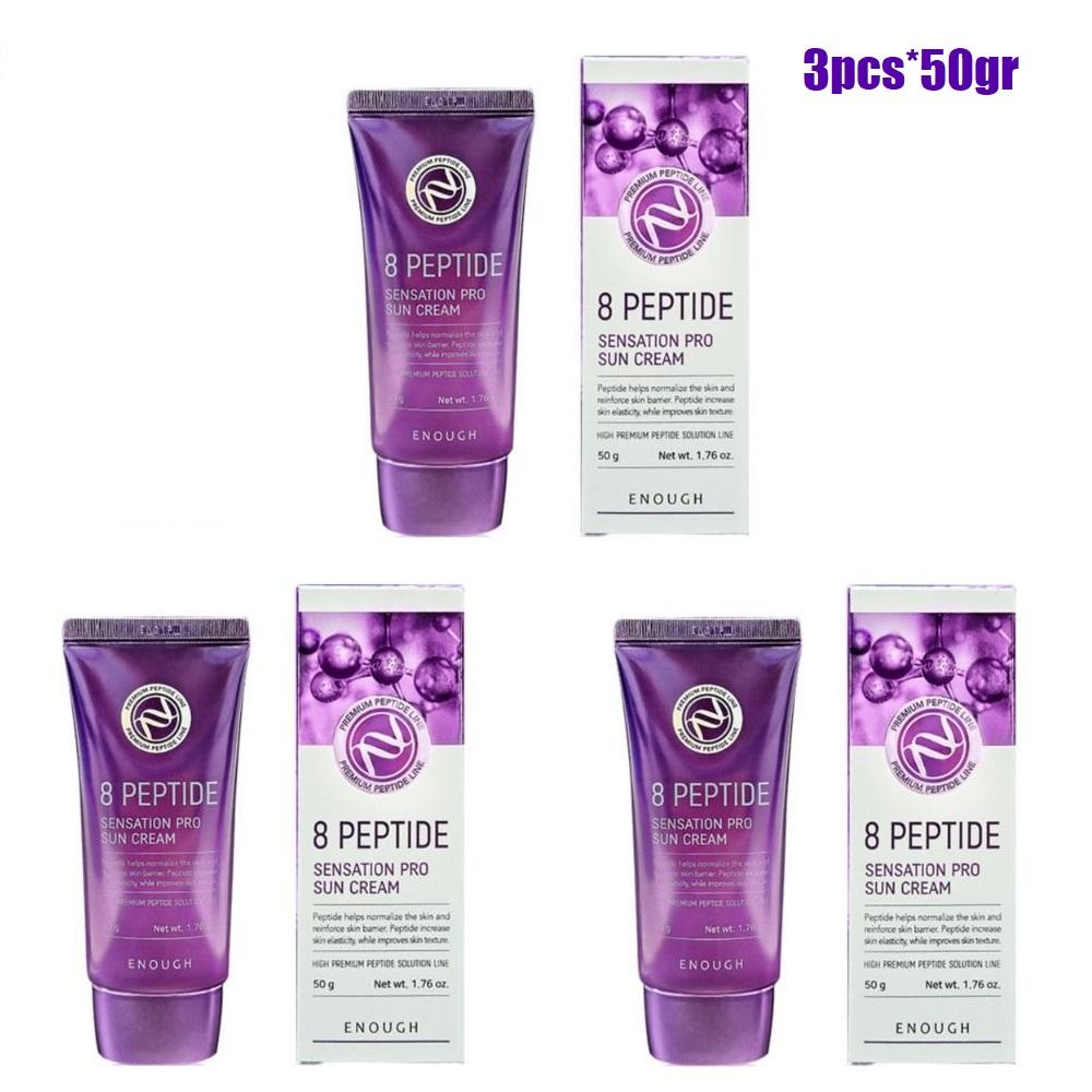 ENOUGH 8 Peptide Sensation Pro Sun Cream SPF50+ PA++++ 50g (3 OPTIONS) +RANDOM GIFT