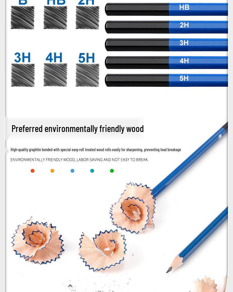 Набор из 96 профессиональных цветных карандашей для эскизов и рисования для принадлежностей для изобразительного искусства