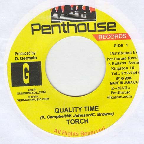 7inch Record TORCH - Quality Time / Teach The Youths NONE Penthouse Recor 2004 Jamaica Reggae, Ska & Dub Used