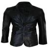 Mens Leather Blazer | Black Formal Blazer, Western Meeting Party Blazer | Slim Fit Real Leather Coat | Gift For Winter, Christmas
