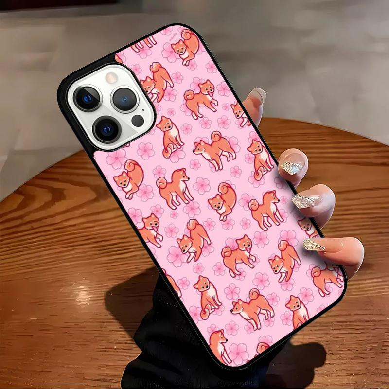 Shiba Inu Cute Cartoon Art Phone Case For iPhone 17 Air 16 15 14 13 12 11 Pro Max Max Plus Bumper Case Cover