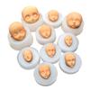Decorating Doll Modification Accessories 3D Facial Mould Baby Face Silicone Molds Clay Head Sculpey