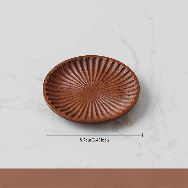 Узорчатые деревянные подставки водонепроницаемые противоскользящие коврики для чашек чая термостойкие многоразовые коврики для кружек кухонные столовые приборы декор