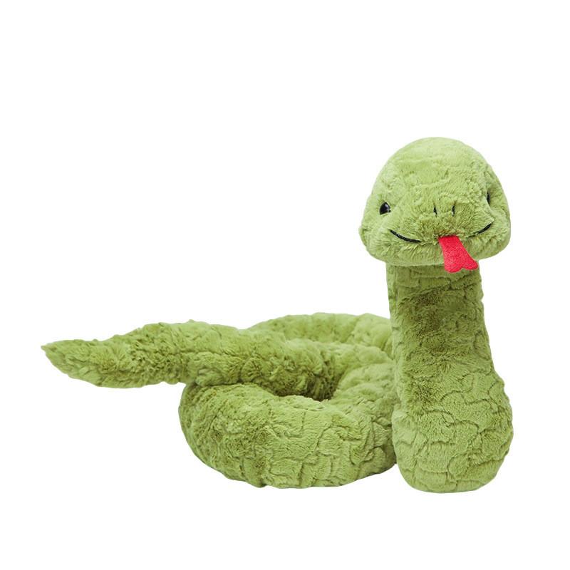 Adorable Stevie Snake Plush Toy Soft Green Comforting Cuddle Buddy