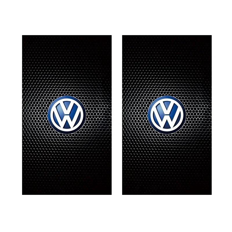 OBTLU1 2Pcs Car Center Pillar Stickers B-Pillar Decorative Decals For VW Atlas Jetta Touareg Variant Golf Polo GTI Taos Nivus Passat Ti