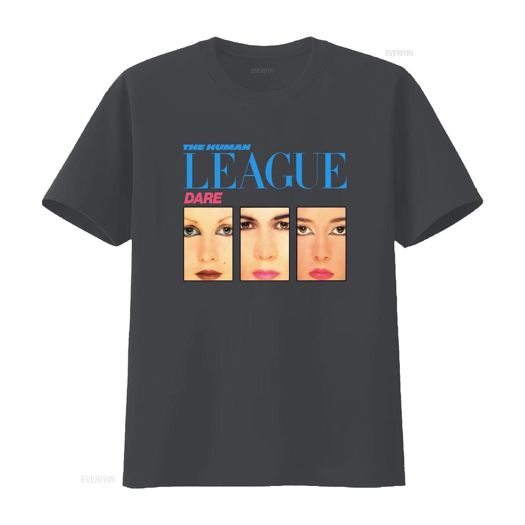 Mens Human League Dare Print T Shirt Small Retro Style vintage Washed fashion designer clothes graphic Casual Slightly Unisex