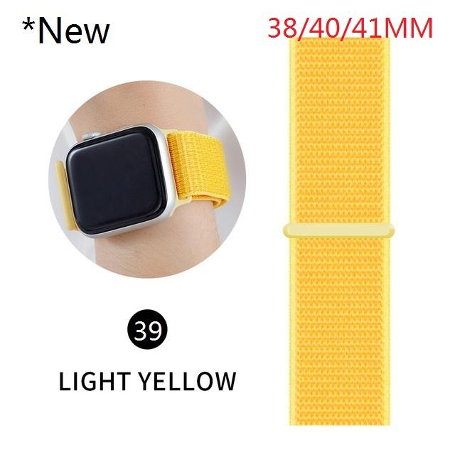 Nylon Band For Apple Watch Series Watch 9 8 / Ultra 2 7 6 SE 5/4/2/1 38 42MM Replacement Strap Loop for Iwatch Series 3 40/41/44 /45MM/49MM
