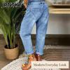 Женские модные повседневные брюки и капри JPNTKY однотонные с принтом