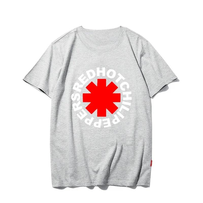 Повседневные футболки Red Hot Chili Peppers Крутые Забавные Мужские Женские Хлопок Короткий Рукав Оверсайз Уличная Одежда Дети Мальчик Девочка Летний Топ