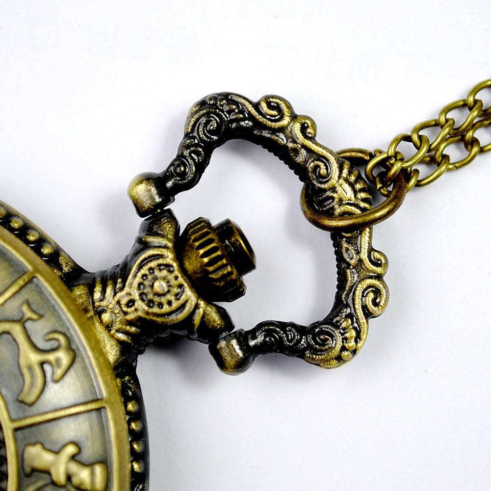 Карманные часы с циферблатом в виде старинной карты Мужские Женские Кварцевые Наручные Часы