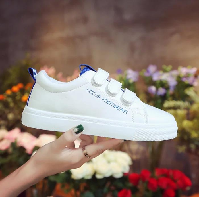 Обувь для женщин мода белый искусственная кожа женские кроссовки Tenis Feminino Zapatos De Mujer женские повседневные удобные вулканизированные туфли