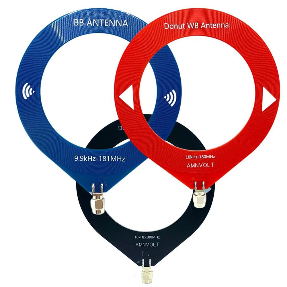 10 кГц - 180 МГц Кольцевая антенна СВ/КВ с преобразователем низкого импеданса Кольцевая КВ антенна Мини-кольцевой антенный модуль для радиолюбительской связи