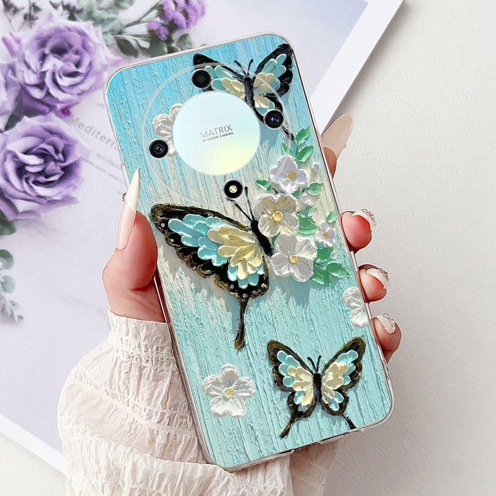 For Honor X9a 5G Case RMO-NX1 Beautiful Butterfly Soft Silicone Phone Cases For Honor X 9a X9a 2022 Back Cover Bumper 6.67"