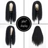 LISI HAIR Afro Women Curly Black Wigs Synthetic Heat Resistant Fiber Long Kinky Curly Wigs Long Wavy Wigs for Party Cosplay Daily Use