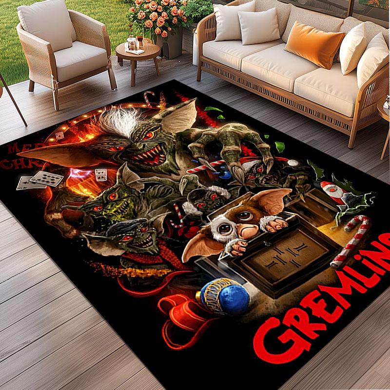 Gizmo (Gremlins) Print Rug, Washable Floor Carpet, For Entryway Dorm Laundry Room Office Study, Home Decor Birthday Christmas Gift