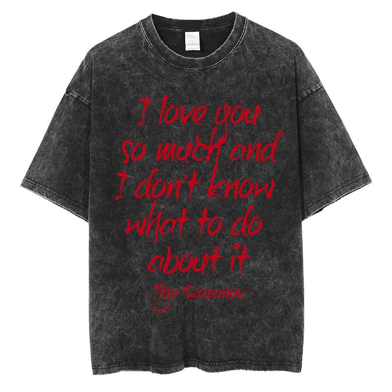 Heated Rivalry Shane Hollander Ilya Rozanov Hollanov Washed T Shirt Vintage Fashion Men Tshirts Cotton Loose Casual Tee Shirt