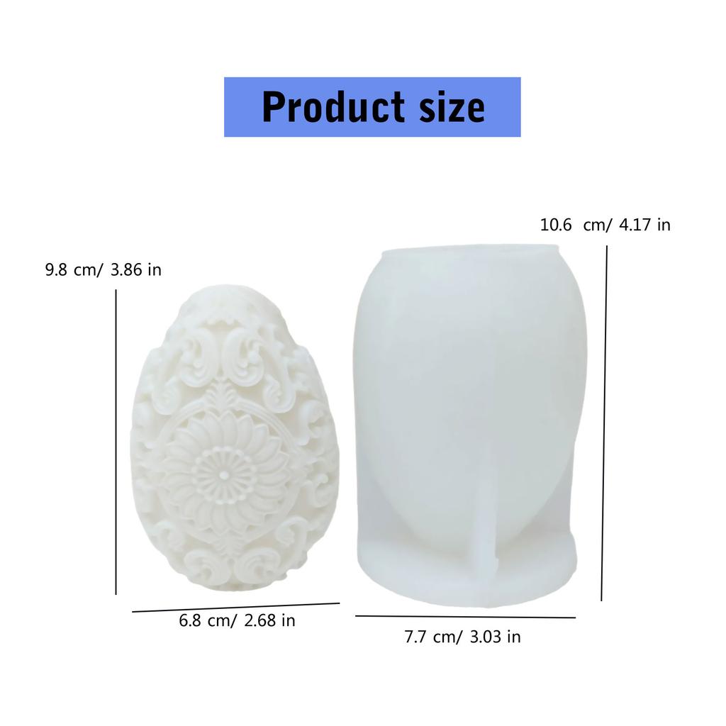 Easter Themed Silicone Candle Molds Chocolate Fondant Silicone Molds for Epoxy Resin Candle Soap Home Decoration