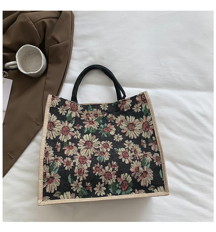 Холщовая сумка большой вместимости женская 2025 новая модная универсальная сумка-тоут для работы