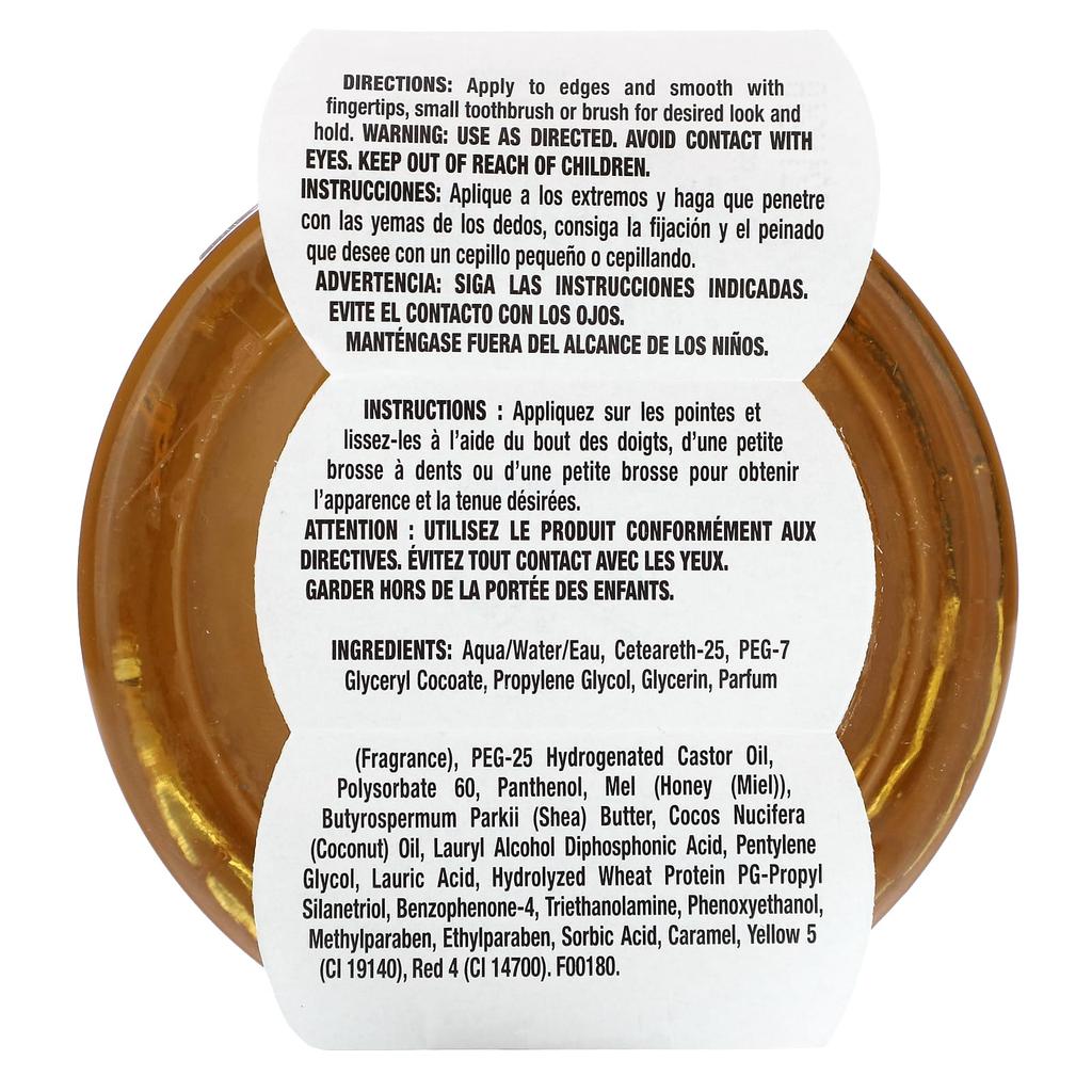 Creme Of Nature Pure Honey, Moisture Infusion, гель для волос Edge Control, 63,7 г (2,25 унции)