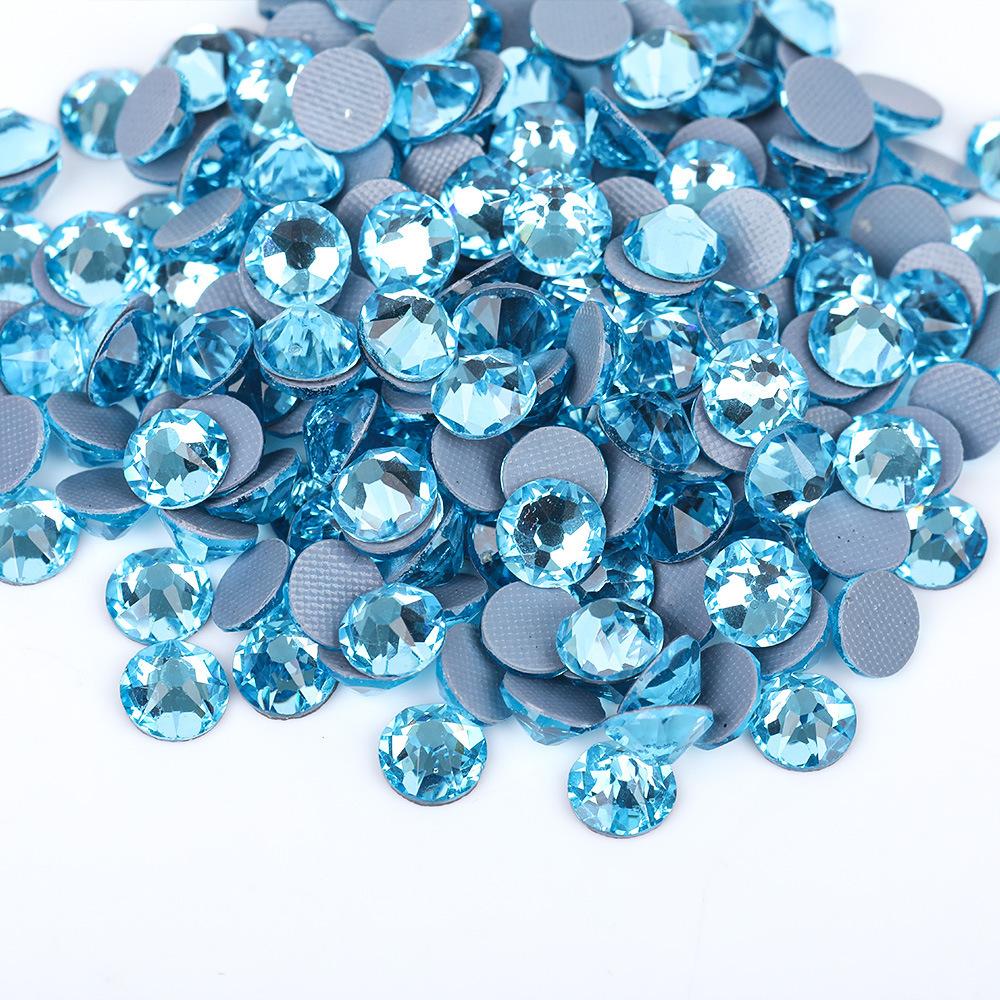2088 16Cut Austrian Rhinestones Diamond Nail Art 3D DIY Mobile Phone Case ABS Hot-Fix Rubber Bottom Flats Glass Jewelry Shoes