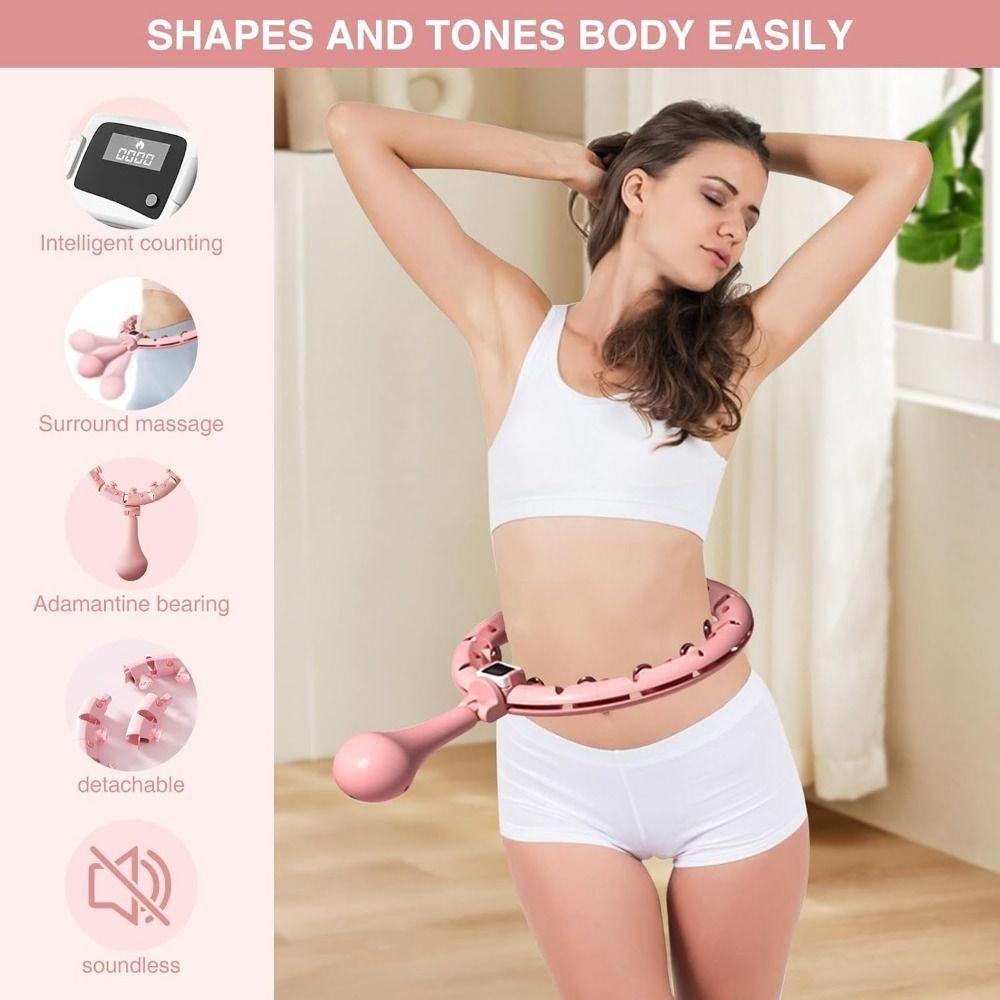 Регулируемое тонкое спортивное кольцо для талии, съемное, для похудения, фитнес-круг, потеря веса