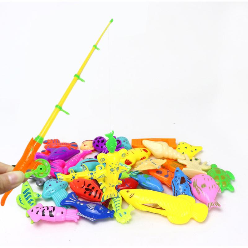 Магнитный набор для рыбалки Аксессуары для бассейна Милый мультяшный Вечеринка Сбор отдыха и развлечений Реквизит Летний уличный спорт TMZ