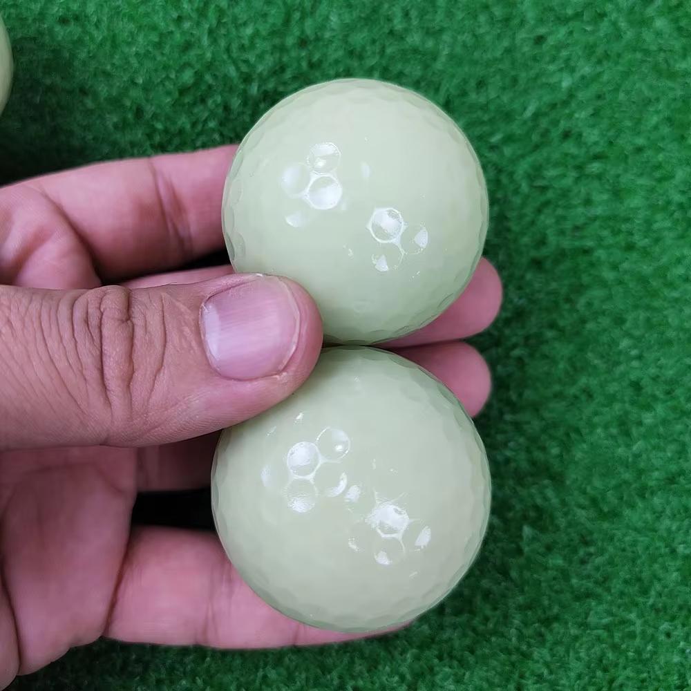 10pcs Luminous Night Golf Ball Bright Luminous Balls Glow in The Dark Fluorescent Golf Ball for Training Hitting Practice