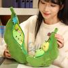 Caterpillar Green Soybeans Plush Keychain Fluffy Kidney Bean Plush Toy  Couple gift