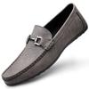 Fashion British Style Men's Metal Buckle Loafers Soft Soles Comfortable Business Casual Shoes Versatile Oxford Spring Luxurious Moccasin