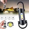 Мини светодиодный фонарик COB с красным и синим светом, перезаряжаемый через USB, сверхъяркий фонарик-брелок для поиска, пешего туризма