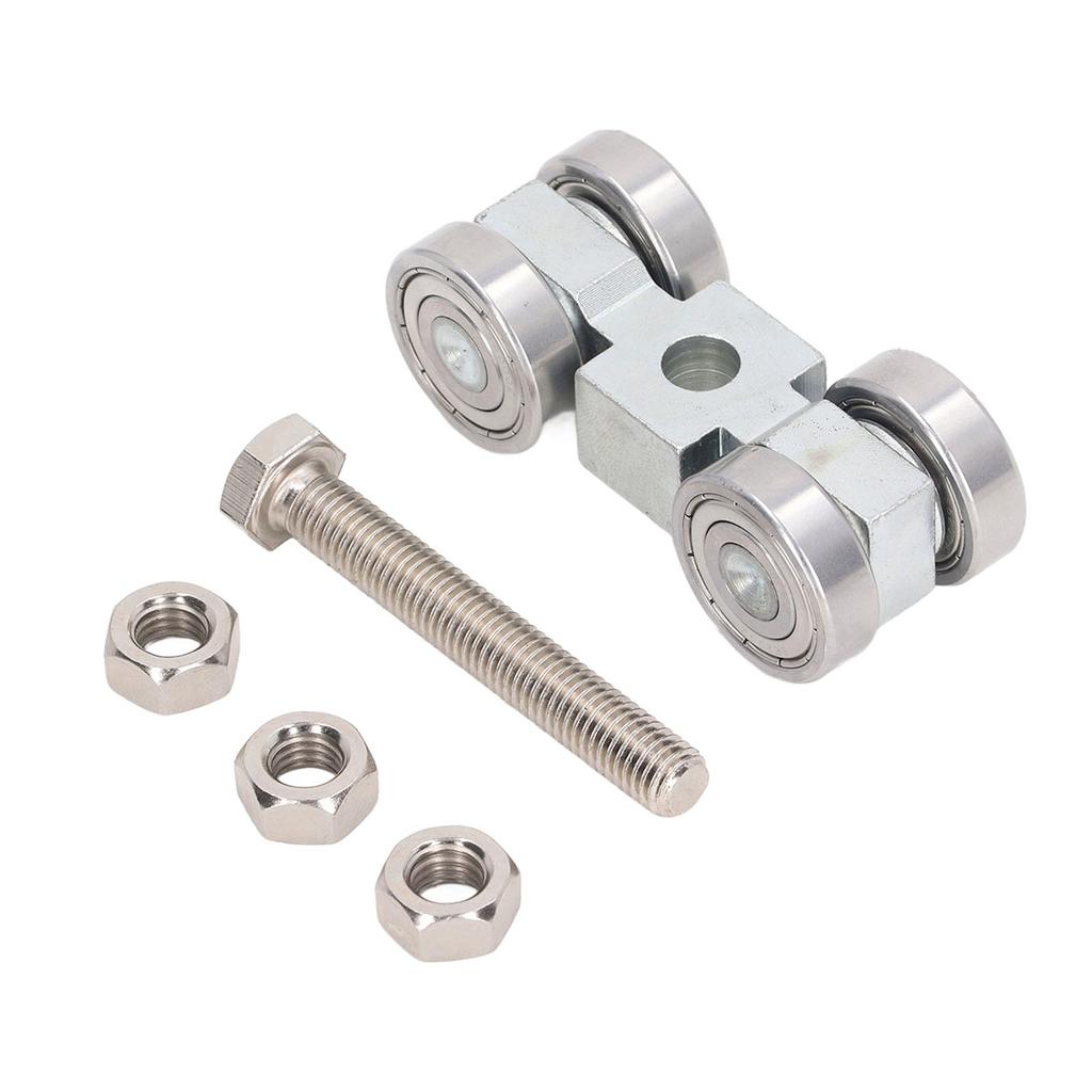 4-колесный шкив в сборе, нержавеющий, роликовый шкив с глубоким шарикоподшипником для маленькой тележки