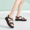 Thin Strap Crossed Straight Strap Thick Sole Sandals