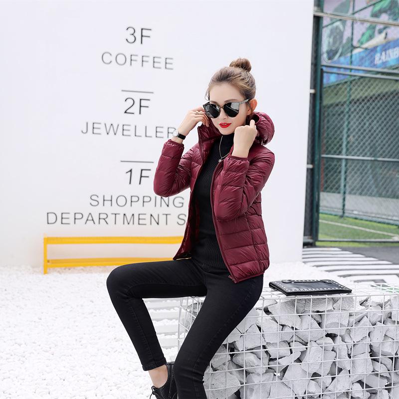 Down Jacket Women Coat Autumn Winter Spring Jackets for Warm Quilted Parka Ladies and Light 2022 Female Ultralight Hooded