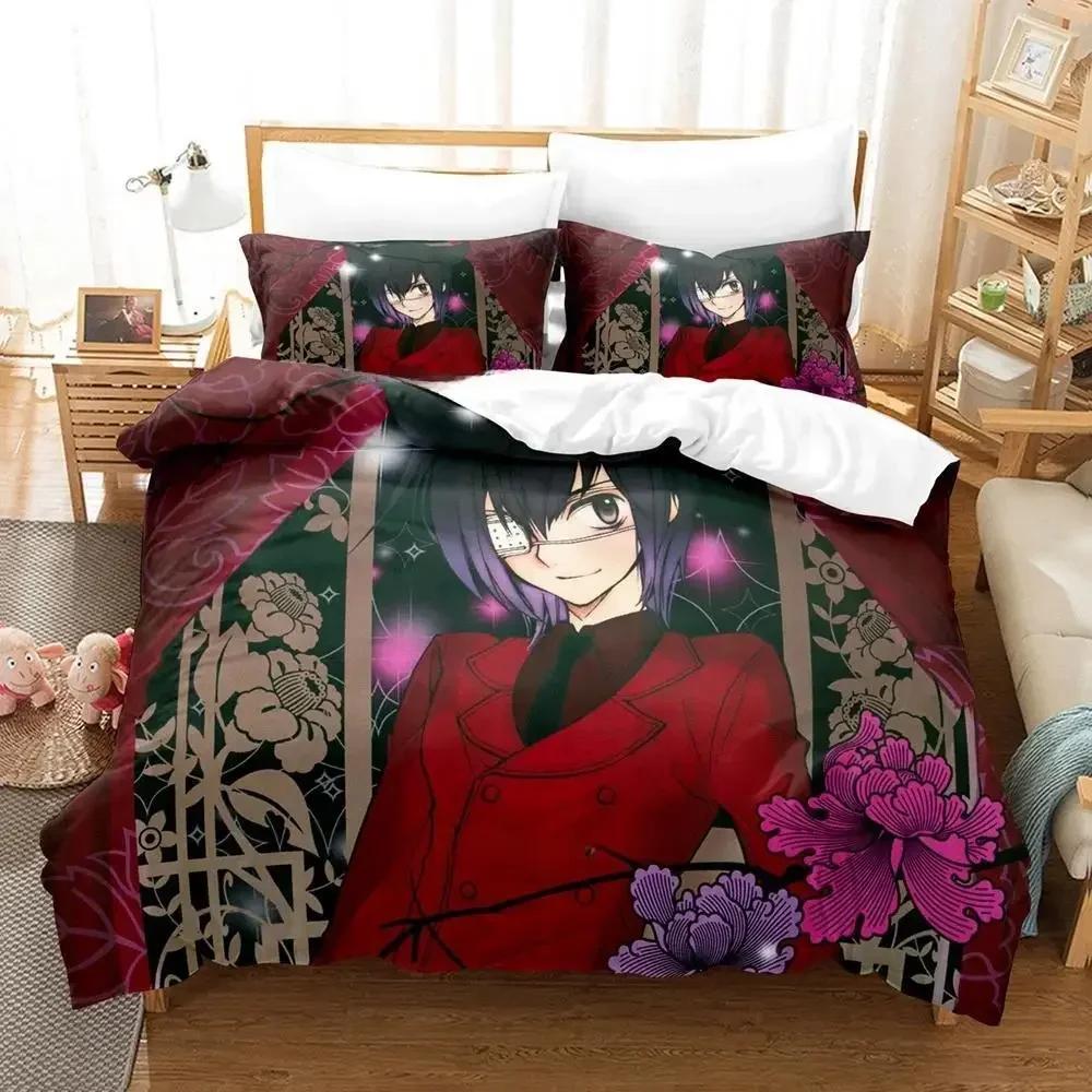 3d Print Anime LOVELESS Bedding Set Duvet Cover Comforter Bed Set Quilt Cover Pillowcase King Queen Twin Size Boys Girls Adult