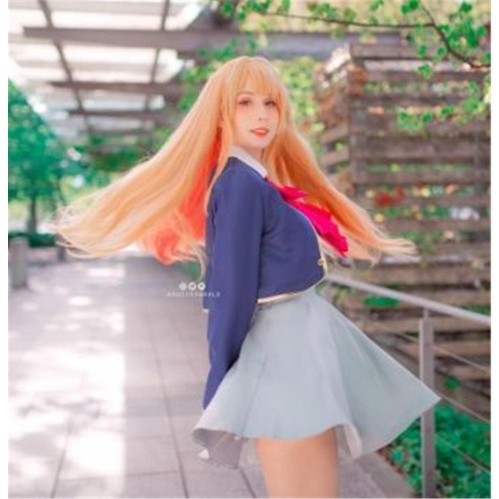 Аниме Oshi No Ko Ruby Hoshino Kana Arima Косплей Костюм Синяя школьная форма Карнавальный костюм Полный комплект Ruby Косплей