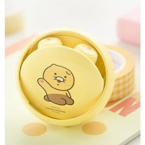 Kakao Friends Наушники Swing Bluetooth, Rolling Chunsik Yellow, CSBE-001, лучший персонаж Кореи