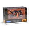 1/10 Scale Welly KTM 1190 RC8 R Alloy Motorcycle Model Diecasts Metal Toy Vehicles Motorcycle Model High Simulation Collection Childrens Gifts