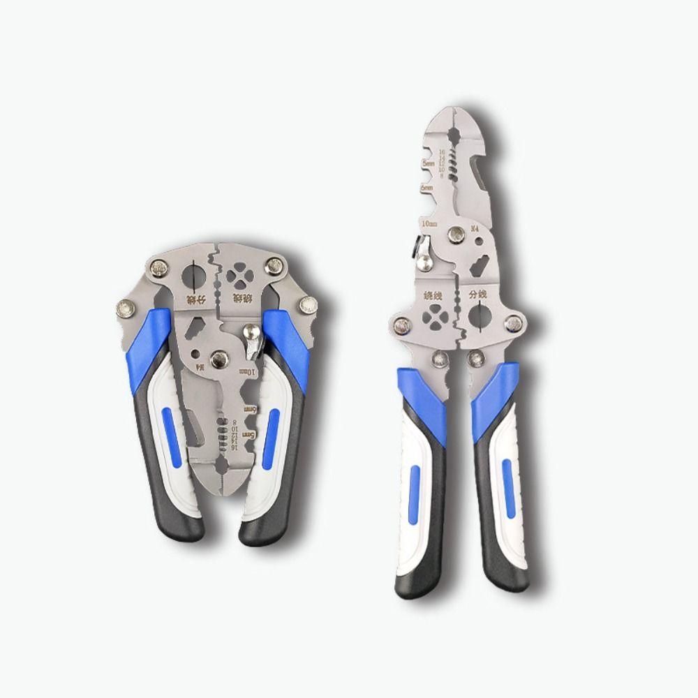 Эффективные складные клещи для зачистки проводов, обжимные клещи, кабельный резак, бытовой инструмент для зачистки кабеля