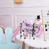 486PCS Girl Friends Double-Storey Star Rabit Bus Building Blocks Toys STEM Bricks Toys Friends Figures Flower Christmas Day Purple Color Toys Girls