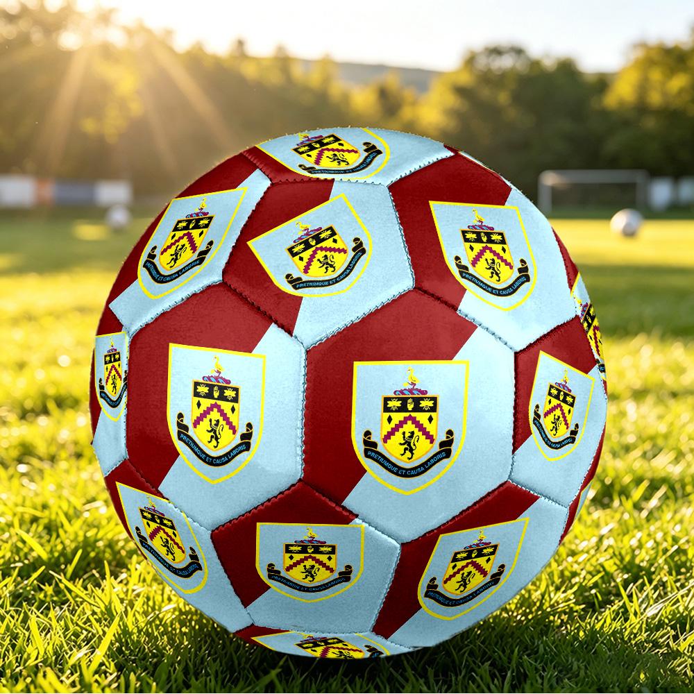 Футбольный мяч Burnley Football, размер 5, с принтом, противоскользящий, для взрослых, сувенир для футбольных фанатов