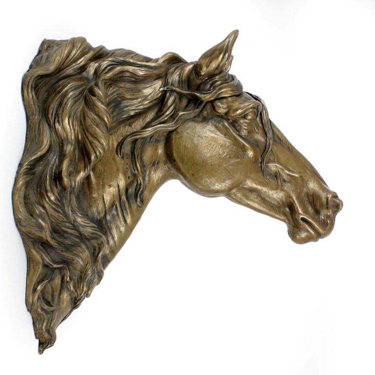 Koń Fryzyjski I - Ekskluzywna Statuetka Konia Na Ścianę, Luksusowa Aranżacja Wnętrz, Wyjątkowa Edycja Figurek Marki Art-Dog