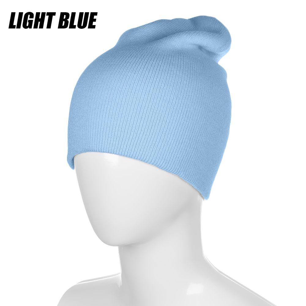 Осень-зима унисекс конфетного цвета повседневная хип-хоп шапка шапка вязаная шапка тюбетейка мягкая