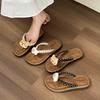 Summer New Versatile Soft Bottom Cool Beach Flat Bottom Casual KT Cat Bear Cute Flip-flops Outdoor Slippers Woman